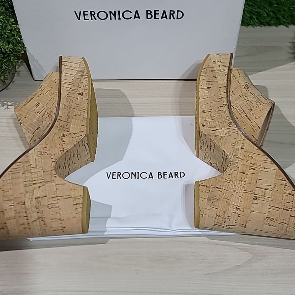 Veronica Beard Paulita Sandals - Natural Cork US W 9.5 Medium NEW - Picture 7 of 7
